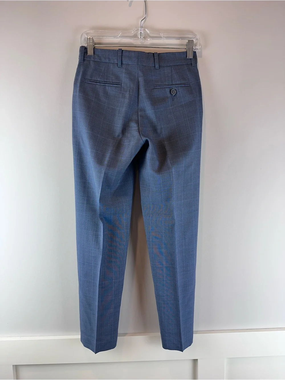 Class Club Boy’s Blue Plaid Wool Blend Suit Pants Size 12